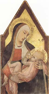 Ambrogio Lorenzetti Nuring Madonna (mk08) Sweden oil painting art